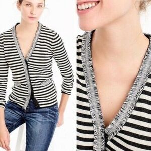 Harlow Fringe Wool Cardigan Sweater NWT